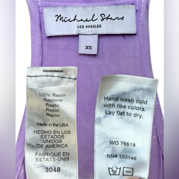 Michael Stars x Revolve “Gloria" Slip Maxi Dress, Tie-Dye Maxi Ombre - Purple XS - Picture 17 of 17